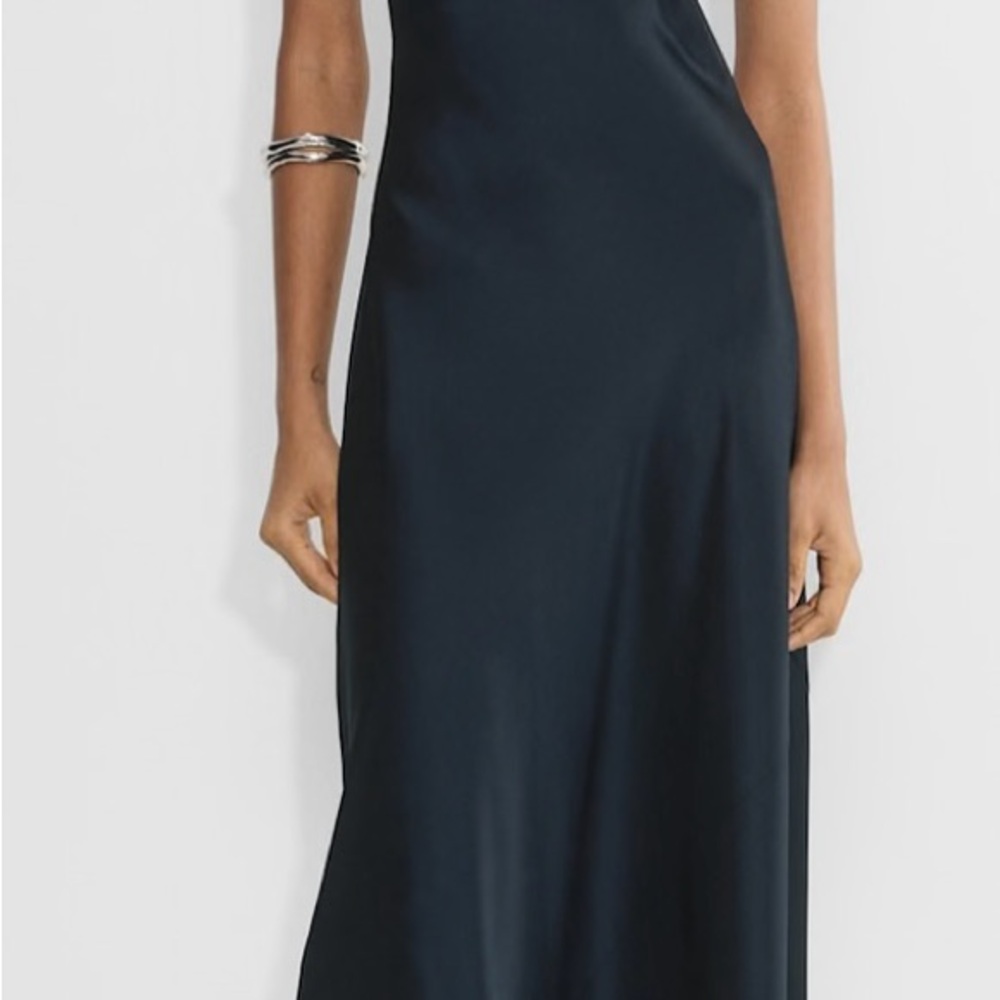 Zara Black One Shoulder Sleeveless Cocktail Dress